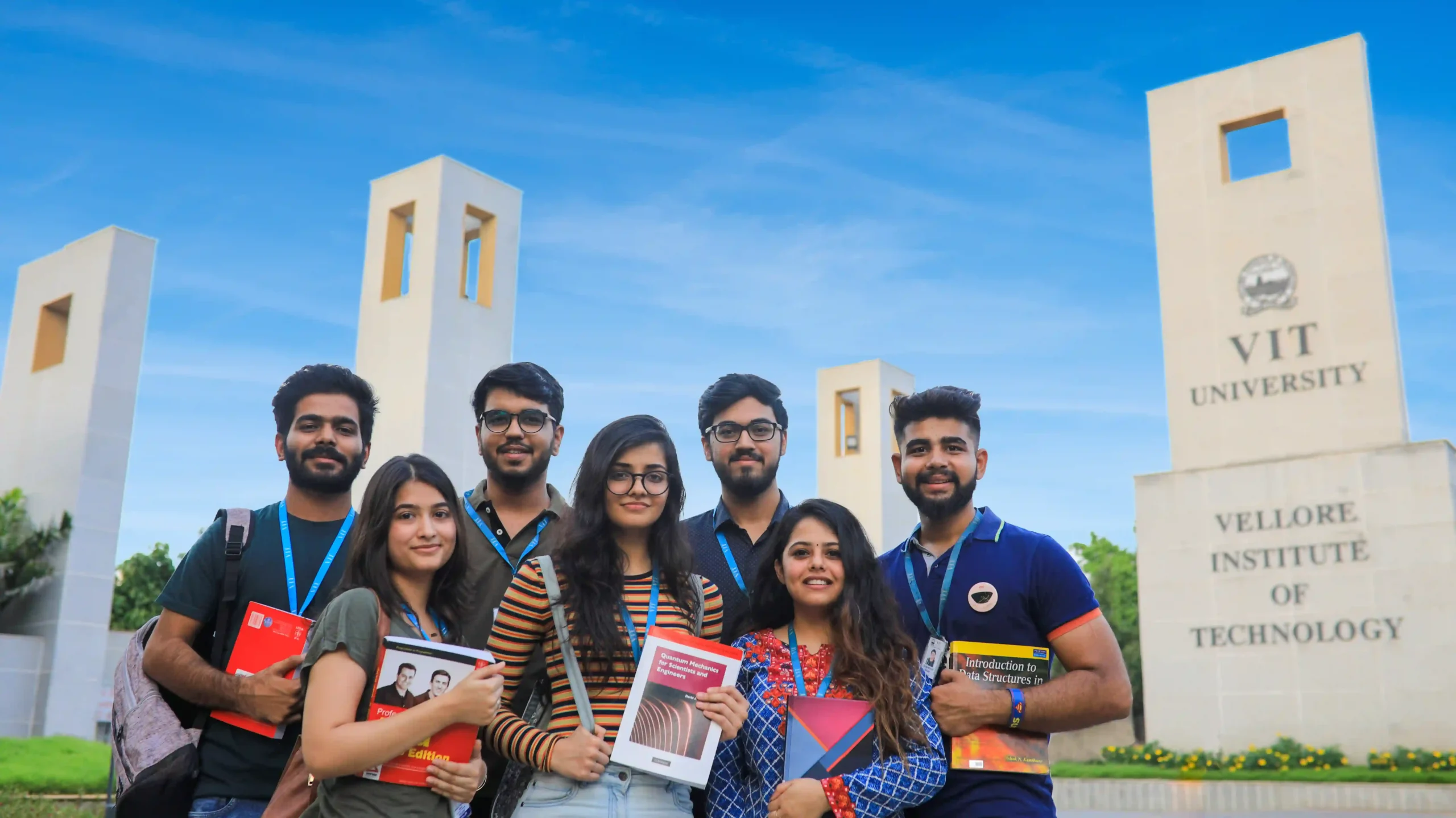 VIT University students on campus